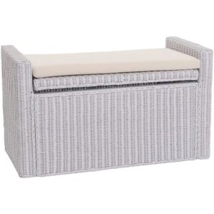 HHG M92 Banco de almacenamiento - Ratán natural - 88cm HHG M92 Banco de almacenamiento - Ratán natural - 88cm