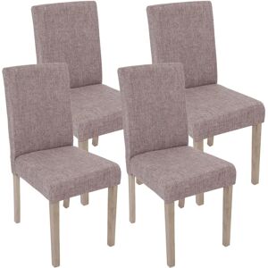 MENDLER Lot de 4 Chaises Littau Gris - Chaises à Manger MENDLER Lot de 4 Chaises Littau Gris - Chaises à Manger
