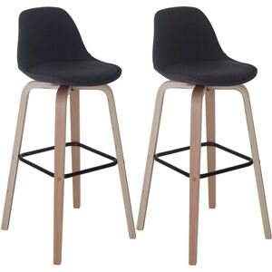 HHG - HHG 334 - Gris - Textil - Bar Stool HHG - HHG 334 - Gris - Textil - Bar Stool