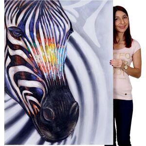 MCW - Zebrakopf - 90 x 120 x 3.5 cm - Wall art MCW - Zebrakopf - 90 x 120 x 3.5 cm - Wall art