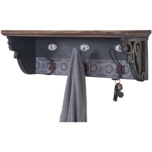 HHG - 078 - 22x60x18cm - Grey - Wall coat rack HHG - 078 - 22x60x18cm - Grey - Wall coat rack