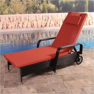 MCW Cesena - Verstellbare Sonnenliege - Gartentisch MCW Cesena - Verstellbare Sonnenliege - Gartentisch