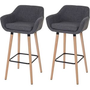 MCW Grau T381 Drehbarer Höhenverstellbarer Barhocker - 2 Stück MCW Grau T381 Drehbarer Höhenverstellbarer Barhocker - 2 Stück
