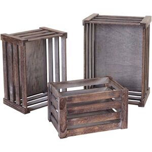 HHG - 804 - Madera - Shabby marrón - Caja de almacenamiento HHG - 804 - Madera - Shabby marrón - Caja de almacenamiento
