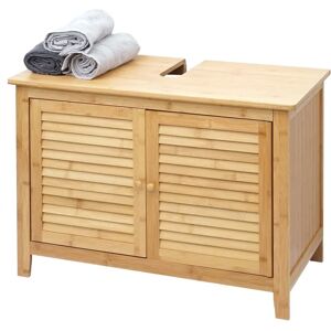 MCW B18-u Unterschrank für Waschbecken - Platzsparender Bambus-Badschrank MCW B18-u Unterschrank für Waschbecken - Platzsparender Bambus-Badschrank