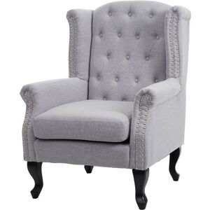 Sillón Chesterfield HHG - Tela Hidrófuga, Estilo Barroco, Brazos Anchos Sillón Chesterfield HHG - Tela Hidrófuga, Estilo Barroco, Brazos Anchos