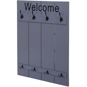 HHG - 921 Welcome - Grau-Blau - 91x60cm - Wardrobe HHG - 921 Welcome - Grau-Blau - 91x60cm - Wardrobe