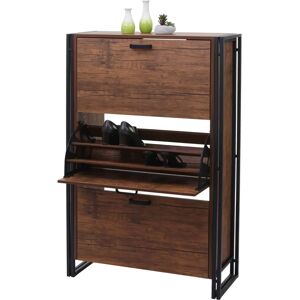 MENDLER Armoire à Chaussures en Bois HWC-A27 - Série HWC-A27 MENDLER Armoire à Chaussures en Bois HWC-A27 - Série HWC-A27