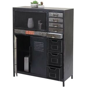 Armoire de rangement industrielle en métal Mendler - 9 tiroirs, 2 compartiments - Entièrement assemblé Armoire de rangement industrielle en métal Mendler - 9 tiroirs, 2 compartiments - Entièrement assemblé