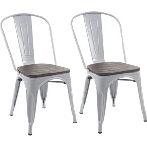 Ensemble de Chaises Industrielles Empilables Mendler HWC-A73 Ensemble de Chaises Industrielles Empilables Mendler HWC-A73