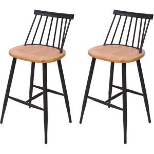 HHG - 875 - Madera maciza - Diseño retro - Bar Stool Set HHG - 875 - Madera maciza - Diseño retro - Bar Stool Set