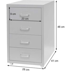 HHG - Boston T851 - Grigio scuro - Roll container HHG - Boston T851 - Grigio scuro - Roll container