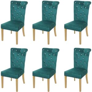HHG - 513 - Velluto verde scuro - Piedi dorati - Sedia da pranzo HHG - 513 - Velluto verde scuro - Piedi dorati - Sedia da pranzo