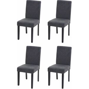 Sedia da pranzo HHG Littau - Rivestimento moderno - Set da 4 Sedia da pranzo HHG Littau - Rivestimento moderno - Set da 4