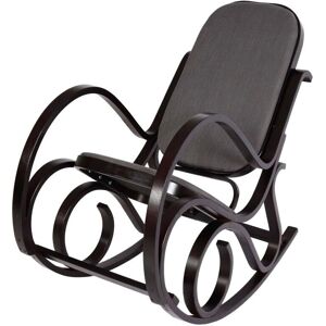 HHG - Mecedora M41 - Madera maciza - Nogal acabado - Sillón mecedor HHG - Mecedora M41 - Madera maciza - Nogal acabado - Sillón mecedor