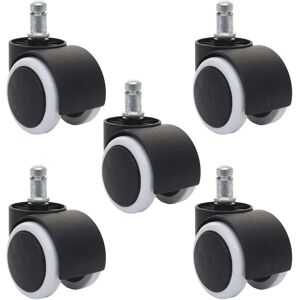 HHG - HHG-332 - Bianco - 50mm - Ruote per sedia HHG - HHG-332 - Bianco - 50mm - Ruote per sedia