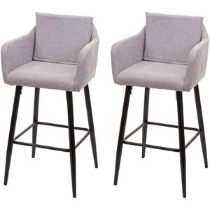 HHG - 754 - grigio chiaro - 2 - sgabelli bar HHG - 754 - grigio chiaro - 2 - sgabelli bar