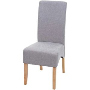 HHG Modello - Sedia da pranzo grigia chiara HHG Modello - Sedia da pranzo grigia chiara