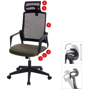 Chaise de bureau Mendler HWC-J52 Design moderne ergonomique vert olive Chaise de bureau Mendler HWC-J52 Design moderne ergonomique vert olive