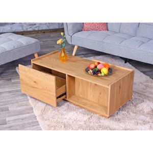 Table basse Mendler Marron Clair avec 2 tiroirs - Table basse Table basse Mendler Marron Clair avec 2 tiroirs - Table basse
