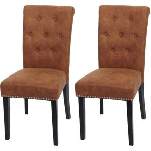 MCW - Chesterfield II - Dunkelbrauner Wildleder - Esszimmerstuhl MCW - Chesterfield II - Dunkelbrauner Wildleder - Esszimmerstuhl