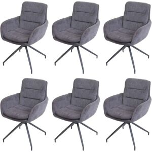 HHG - HHG-655 - MVG - Cord grau - Esszimmerstuhl-Set HHG - HHG-655 - MVG - Cord grau - Esszimmerstuhl-Set