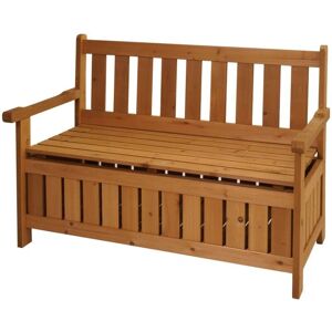 HHG - 487 - 114 cm - Fichte Holz - Gartenbank mit Stauraum HHG - 487 - 114 cm - Fichte Holz - Gartenbank mit Stauraum