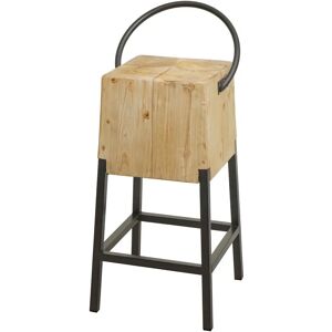 HHG - 602 - Natur - Metall und Holz - Barhocker HHG - 602 - Natur - Metall und Holz - Barhocker