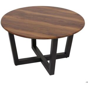 Mendler Hwc-m61 - Table basse ronde Effet palissandre foncé - Coffee Table Mendler Hwc-m61 - Table basse ronde Effet palissandre foncé - Coffee Table