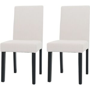 HHG Littau - crema tela madera oscura - Silla HHG Littau - crema tela madera oscura - Silla