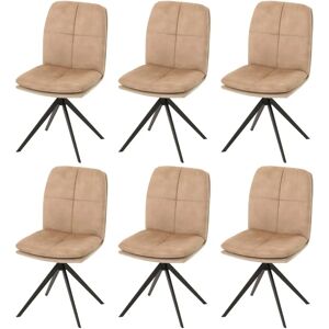 HHG - HHG-178 - Beige - Giratorio - Sillas de comedor HHG - HHG-178 - Beige - Giratorio - Sillas de comedor
