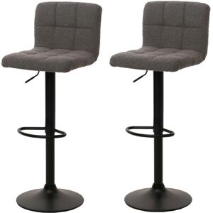 HHG - 852 - Gris oscuro - Bouclé 450g/m² - Taburetes de bar HHG - 852 - Gris oscuro - Bouclé 450g/m² - Taburetes de bar