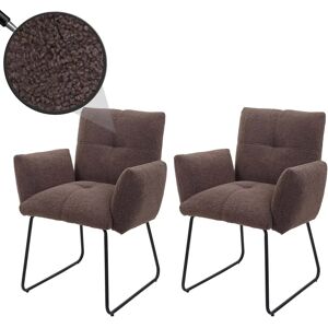Chaises de salle à manger Mendler HWC-K34 - Style lounge moderne Chaises de salle à manger Mendler HWC-K34 - Style lounge moderne