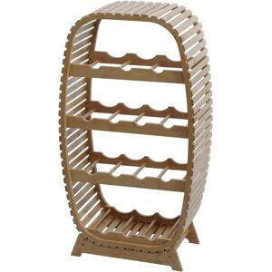HHG - 594 - 14 botellas - 85x46x25 cm - Botellero de bambú HHG - 594 - 14 botellas - 85x46x25 cm - Botellero de bambú