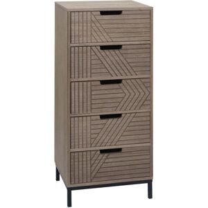 HHG - 699 - Gris-Marrón - 5 Cajones - Dresser HHG - 699 - Gris-Marrón - 5 Cajones - Dresser