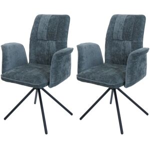 HHG 433 - azul-verde - giro con retorno automático - Dining chairs HHG 433 - azul-verde - giro con retorno automático - Dining chairs