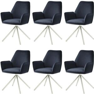Ensemble de Chaises Pivotantes Mendler HWC-G67 - Velours Ensemble de Chaises Pivotantes Mendler HWC-G67 - Velours
