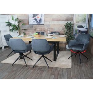 Chaise de salle à manger pivotante Mendler HWC-M53 Chaise de salle à manger pivotante Mendler HWC-M53