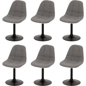 HHG - 842 - Gris - Silla Bouclé de Tela HHG - 842 - Gris - Silla Bouclé de Tela