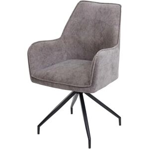 Chaise de salle à manger gris foncé MENDLER HWC-K15 - Chaise Chaise de salle à manger gris foncé MENDLER HWC-K15 - Chaise