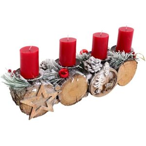Arreglo de Adviento de Madera HHG 805 - Decoración Navideña Arreglo de Adviento de Madera HHG 805 - Decoración Navideña