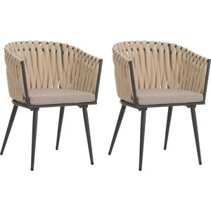 HHG - 418 - Aluminio - Tejido de cuerda - Sillas de comedor HHG - 418 - Aluminio - Tejido de cuerda - Sillas de comedor