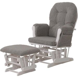 HHG - Sillón relax 033 - Gris - Bouclé - Sillón HHG - Sillón relax 033 - Gris - Bouclé - Sillón