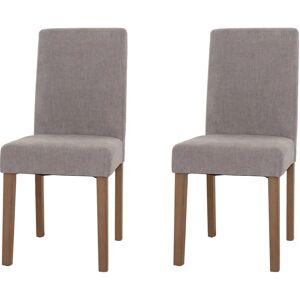 HHG - Littau - Gris claro - Chenille - Sillas de comedor HHG - Littau - Gris claro - Chenille - Sillas de comedor
