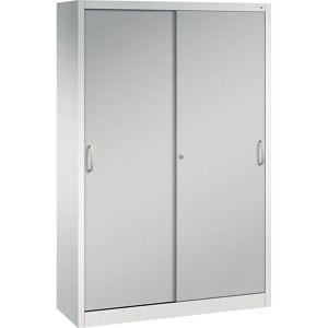 C+P Acurado Schiebetürenschrank - Hellgrau, Weißes Aluminium, 4 Regale C+P Acurado Schiebetürenschrank - Hellgrau, Weißes Aluminium, 4 Regale