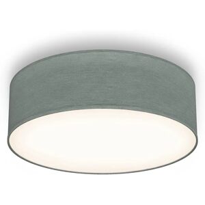 B.K.LICHT Modern Gray Textile Ceiling Lamp - Ceiling Light 30cm B.K.LICHT Modern Gray Textile Ceiling Lamp - Ceiling Light 30cm