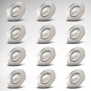 B.K.LICHT - Ultra-flat 12 LED spotlights - Adjustable, 5W, Ø90mm B.K.LICHT - Ultra-flat 12 LED spotlights - Adjustable, 5W, Ø90mm