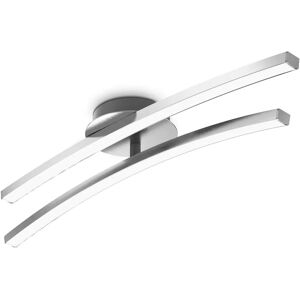 B.K.LICHT - LED-Deckenleuchte - 2 verstellbare Köpfe - 3000K warmweiß - Aluminium - 960 Lumen B.K.LICHT - LED-Deckenleuchte - 2 verstellbare Köpfe - 3000K warmweiß - Aluminium - 960 Lumen