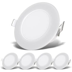 B.K.LICHT LED Recessed Spotlights - IP65 Waterproof, Ultra-flat - 5 Pack B.K.LICHT LED Recessed Spotlights - IP65 Waterproof, Ultra-flat - 5 Pack