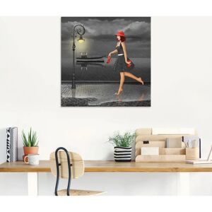 ARTLAND - Tanzen im Regen - Schwarz - 30x30 cm - Glass picture ARTLAND - Tanzen im Regen - Schwarz - 30x30 cm - Glass picture